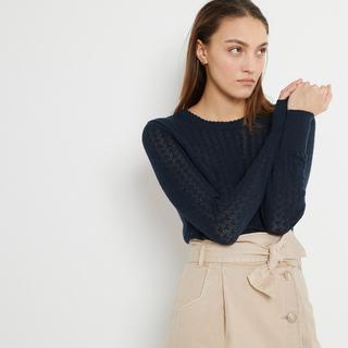 La Redoute Collections  Pullover mit rundem Ausschnitt 