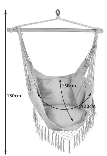 Northix Amaca - Sedia brasiliana grigia Gardlov 23671  