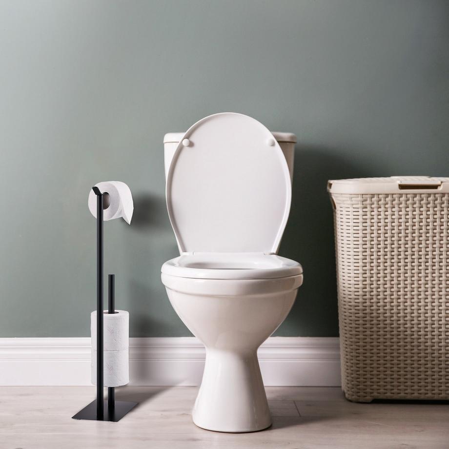 B2X Porte-papier toilette sur pied  