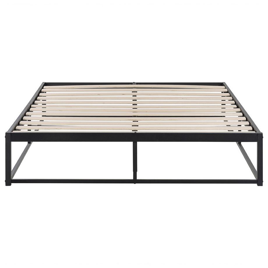 Beliani Lit avec sommier en Métal  VIRY  