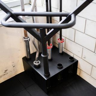 GladiatorFit  Vertikales Rack zur Ablage von 9 Hantelstangen Ø 51mm Stahl 