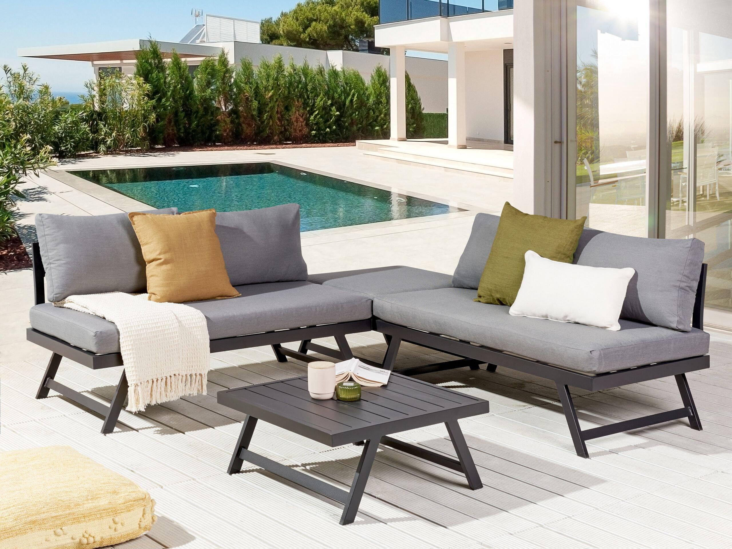 Beliani Lounge Set aus Aluminium Modern COCCORINO  