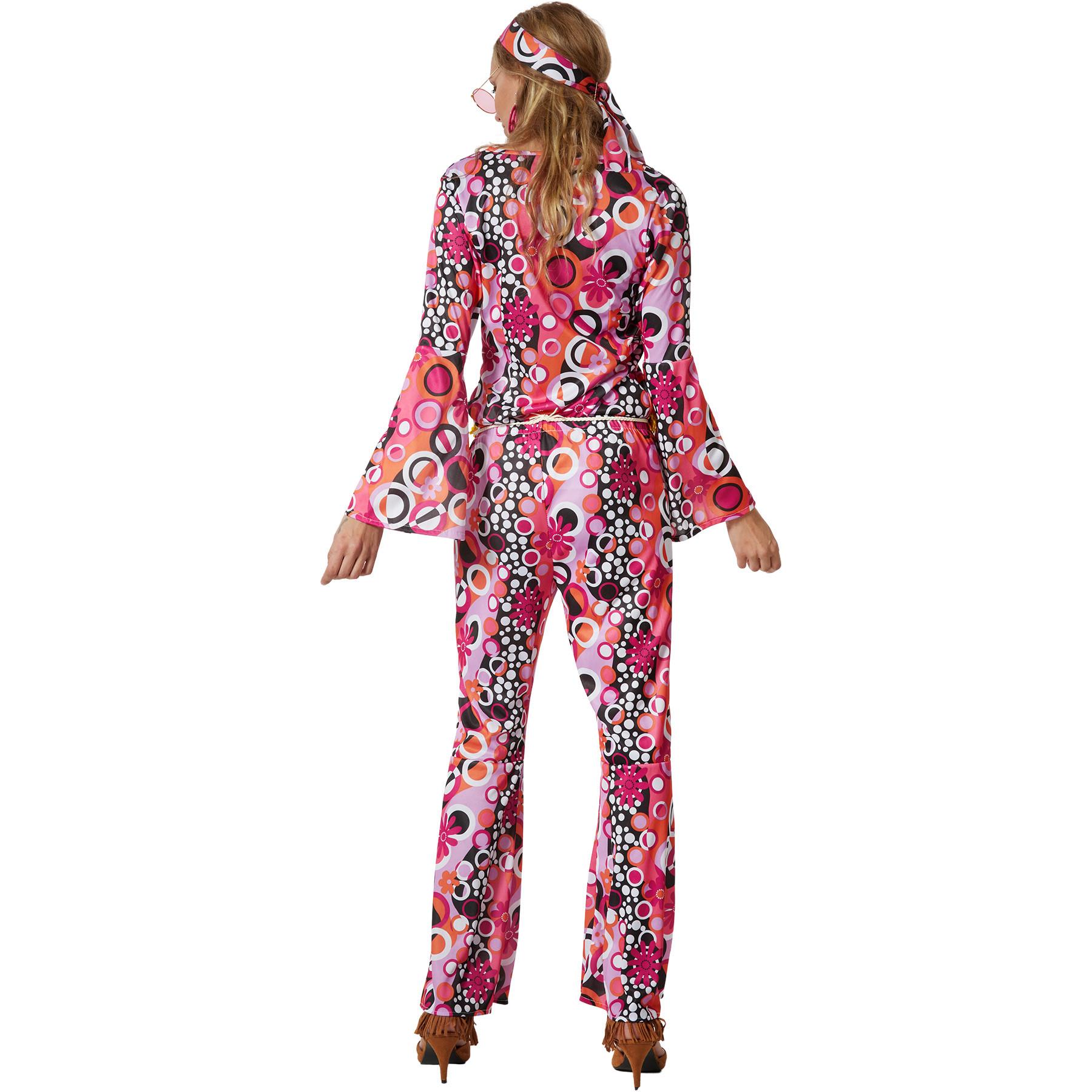 Tectake  Costume da donna Hippie Flowerpower 