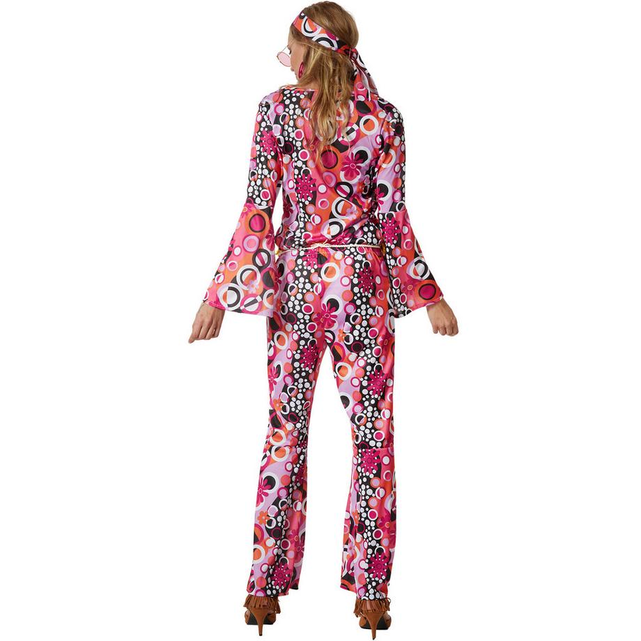 Tectake  Costume da donna Hippie Flowerpower 