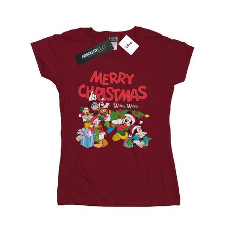 Disney  Tshirt MICKEY MOUSE AND FRIENDSWINTER WISHES 