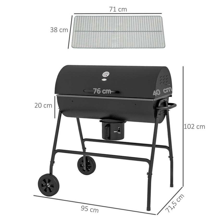 Outsunny  Holzkohlegrill 