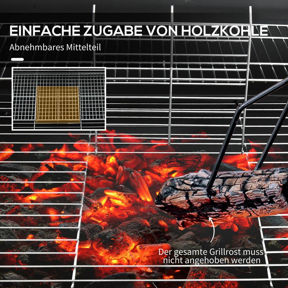 Outsunny  Holzkohlegrill 