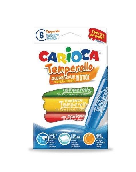 CARIOCA CARIOCA Posterfarbe Temperello 42739 6 Stück ass.  