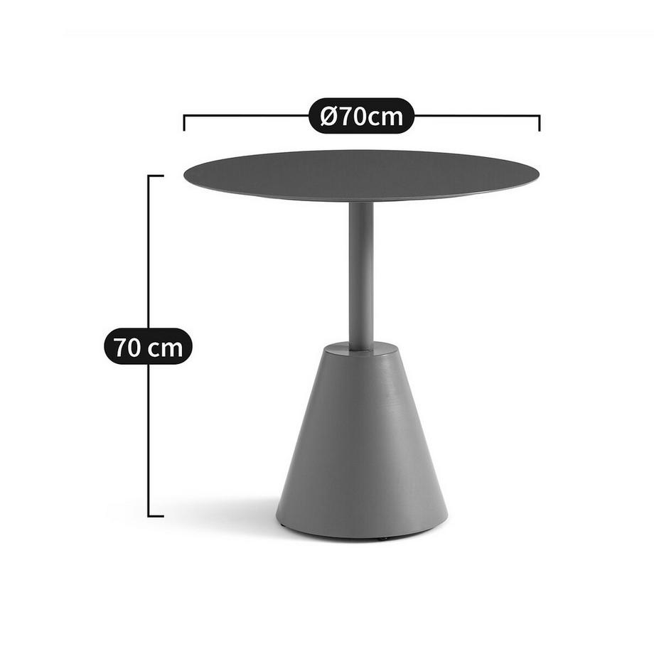 La Redoute Intérieurs Table de jardin métal acier  