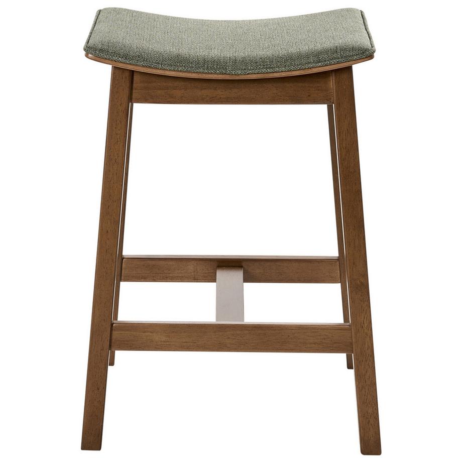 Beliani Lot de 2 tabourets de bar en Bois d'hévéa  DIXON  