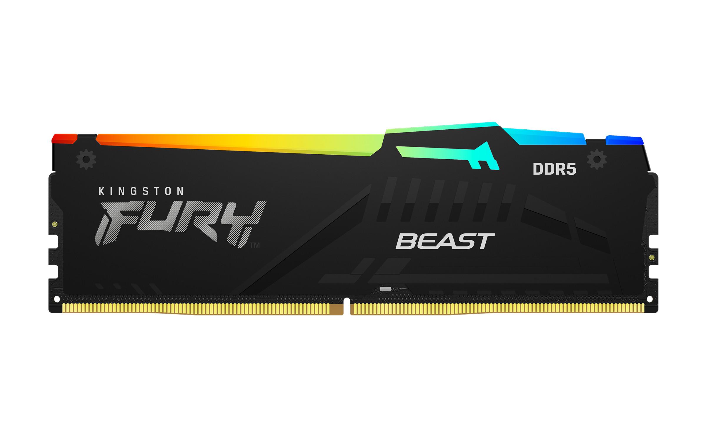 Kingston  FURY Beast RGB (2 x 16GB, DDR5-5200, DIMM 288 pin) 