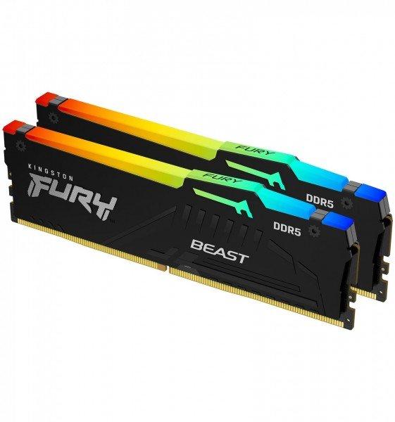 Kingston  FURY Beast RGB (2 x 16GB, DDR5-5200, DIMM 288 pin) 