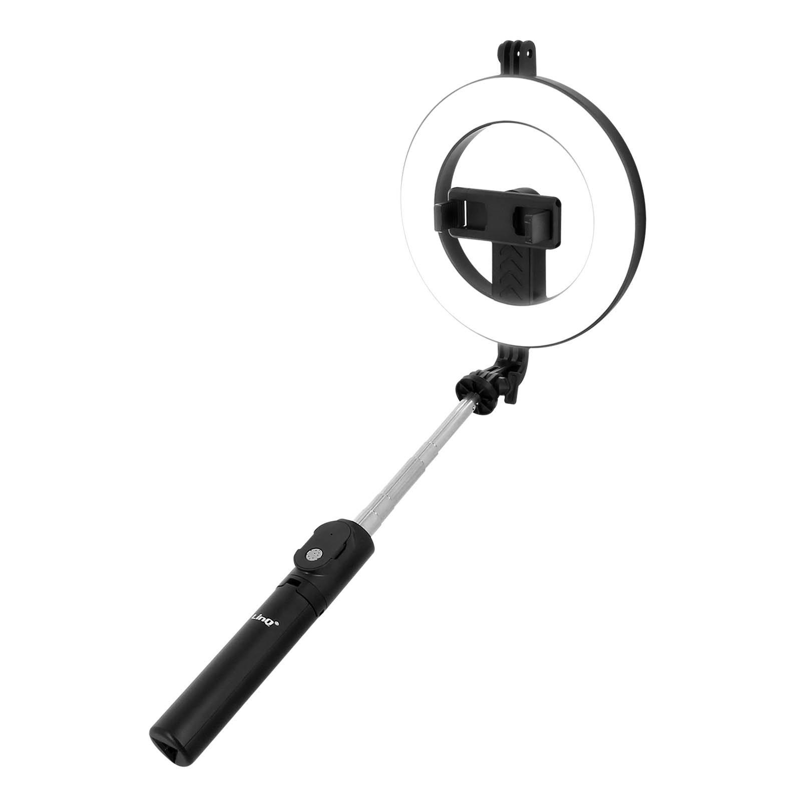 Image of Selfie Stick + Ringlicht für Smartphones