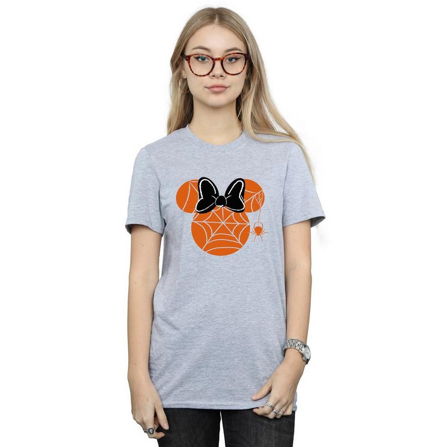 Minnie Mouse Halloween Spinnennetz Slim Fit T-Shirt  