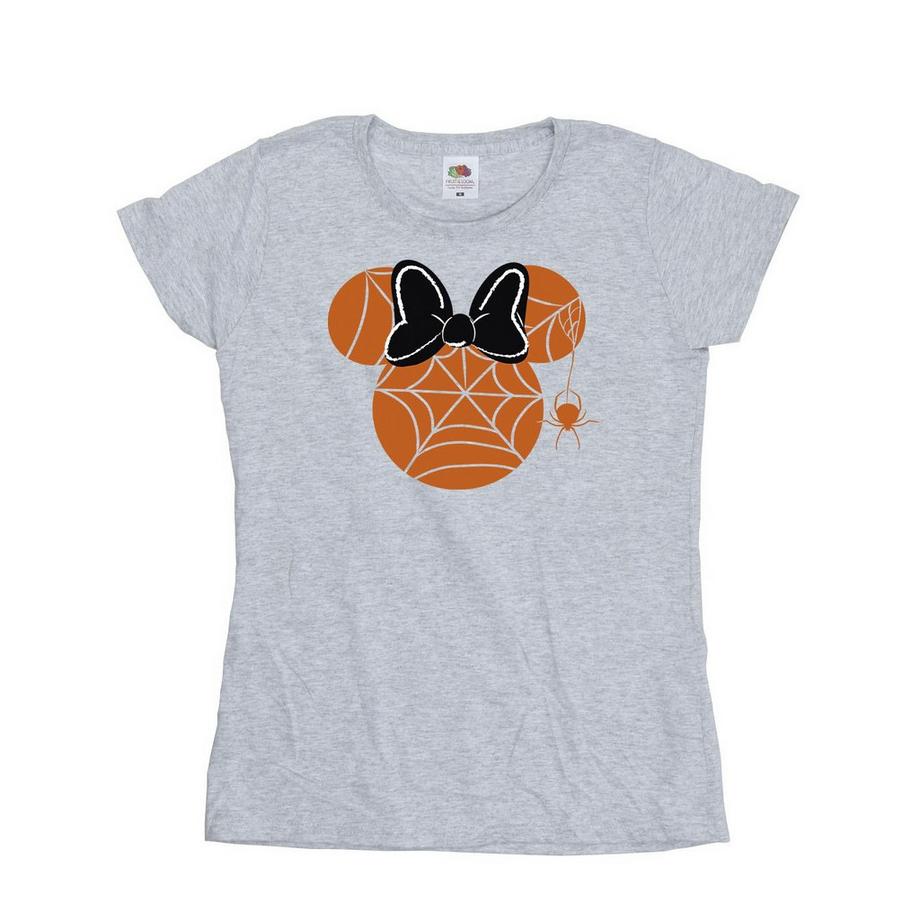 Minnie Mouse Halloween Spinnennetz Slim Fit T-Shirt  