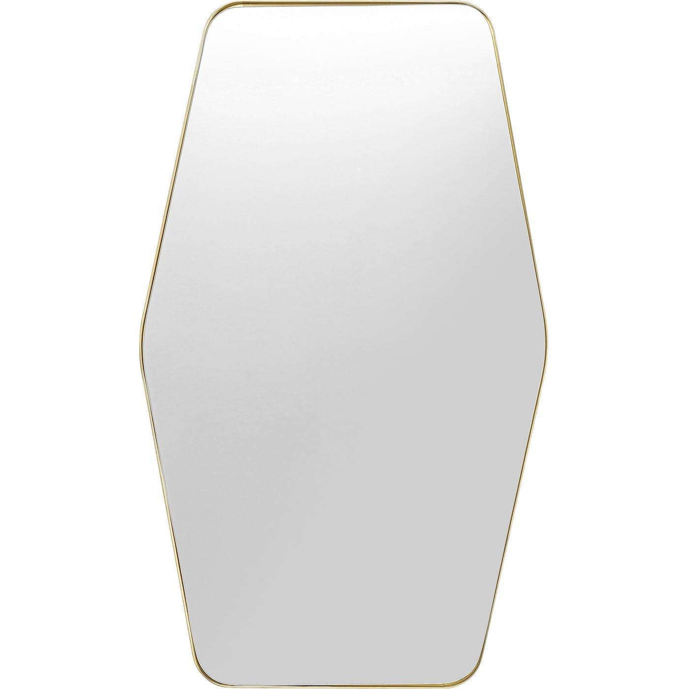 Image of Wandspiegel Shape Hexagon Brass 64x95 Wandspiegel Shape Hexagon Brass 64x95