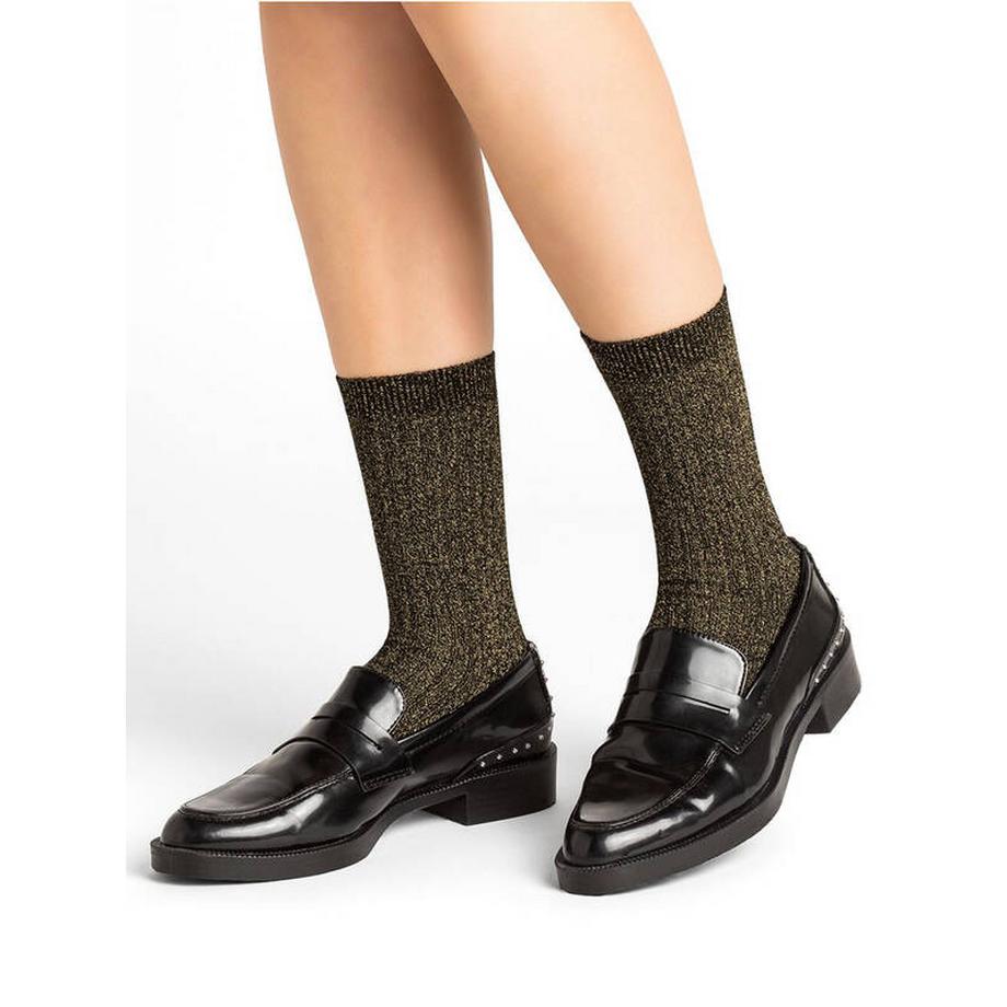 BLEU FORET Calzini a Coste Lurex  