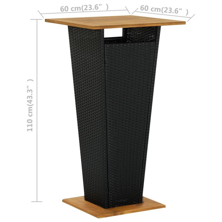 VidaXL tavolo Polirattan  