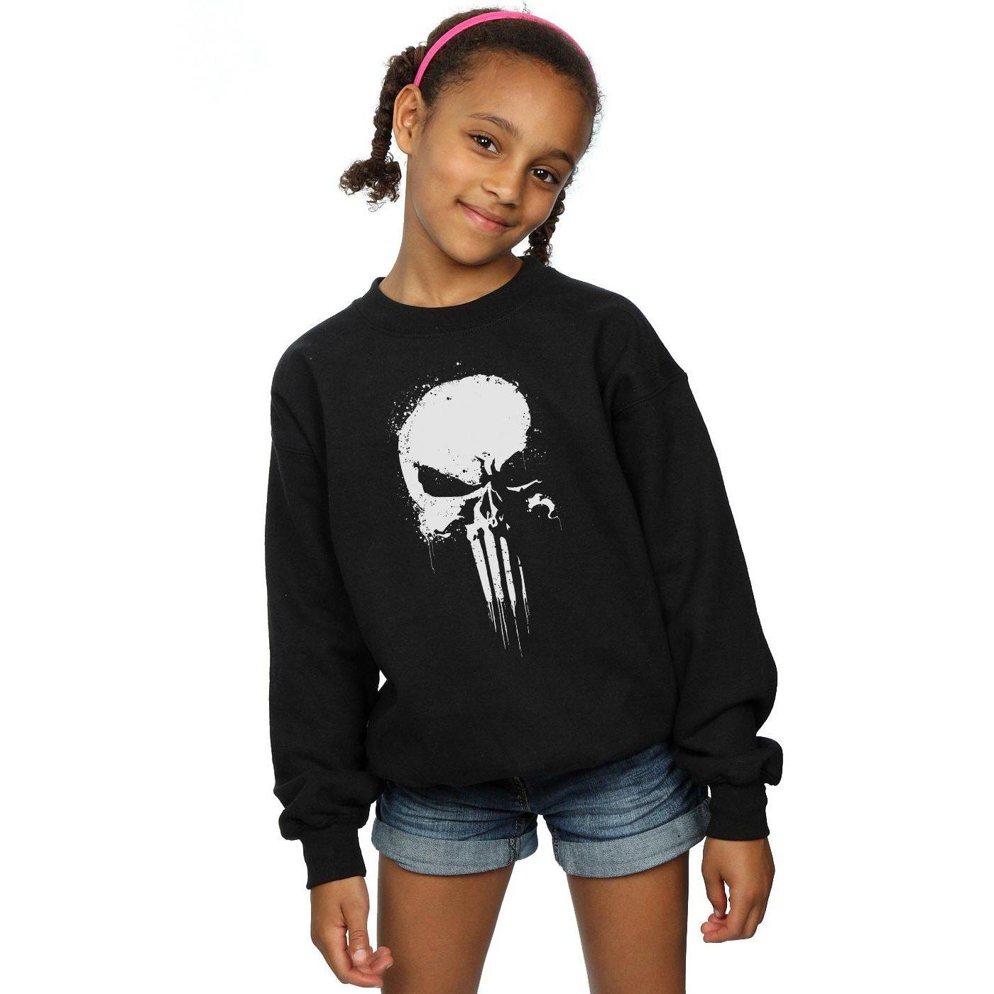 MARVEL  The Punisher Spray Skull Sweatshirt 