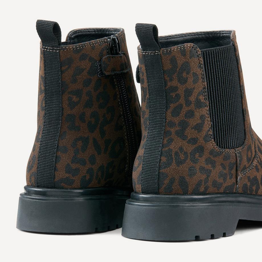 La Redoute Collections Bottines Chelsea Imprimé Léopard  
