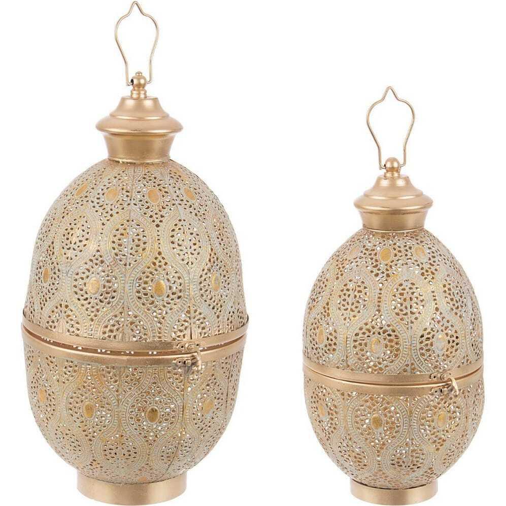 Image of Laterne Namid (2er-Set) gold Laterne Namid (2er-Set) gold