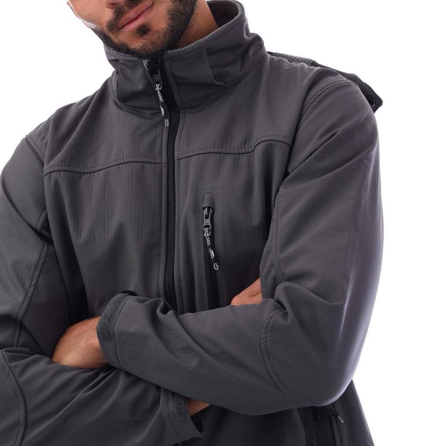 Trespass Softshelljacke mit abnehmbarer Kapuze  