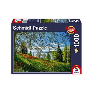Schmidt  Puzzle Frühlingsallee zur Tulpenblüte, Insel Mainau (1000Teile) 