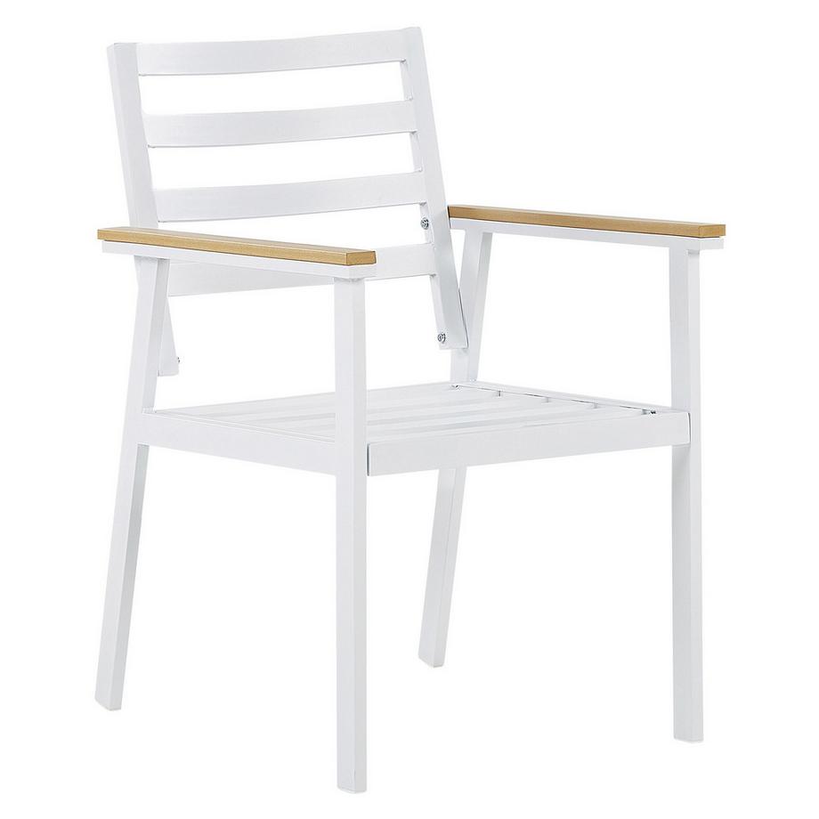 Beliani Set di 4 sedie da giardino con cuscini en Alluminio Moderno CAVOLI  