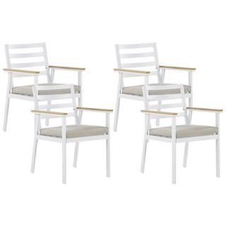 Beliani Lot de 4 chaises en Aluminium Moderne CAVOLI  