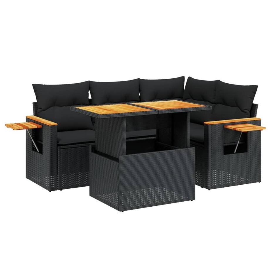 Ensemble de canapés de jardin rotin synthétique