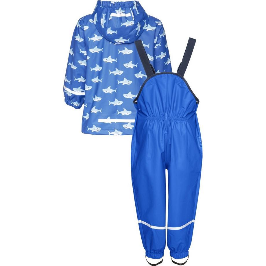 Playshoes  giacca impermeabile da bambino sharks allover 