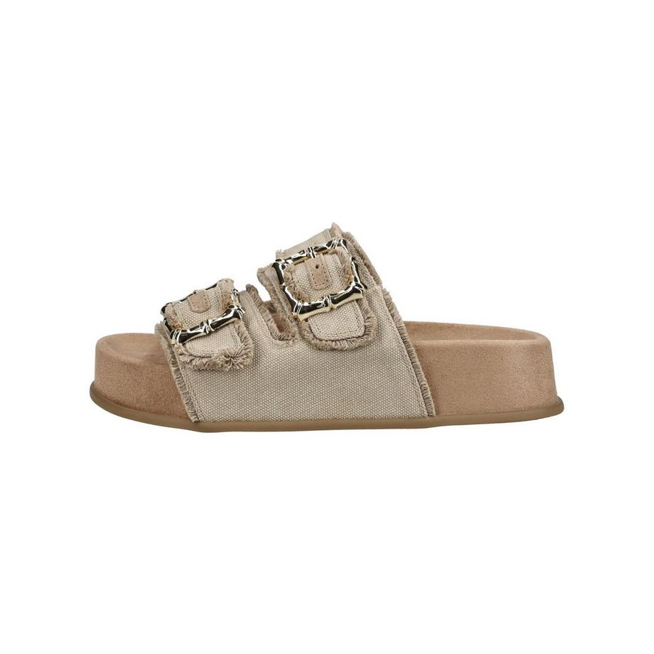 Paul Green Doppel Schnalle Plateau Schlupfsandalen  