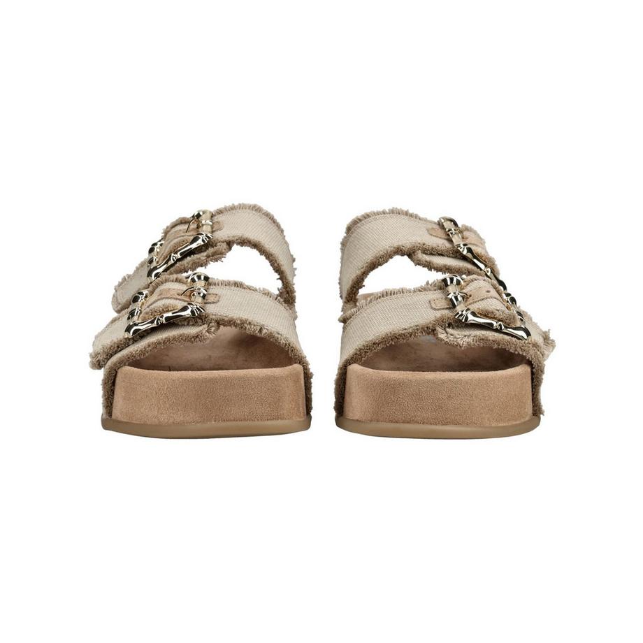 Paul Green Doppel Schnalle Plateau Schlupfsandalen  