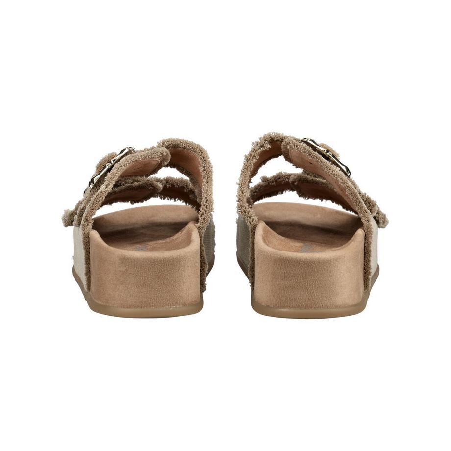 Paul Green Doppel Schnalle Plateau Schlupfsandalen  