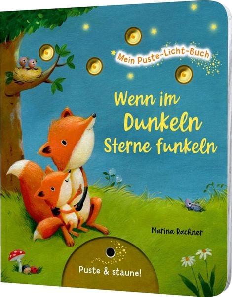 Mein Puste-Licht-Buch: Wenn im Dunkeln Sterne funkeln Christina Nömer Copertina rigida 