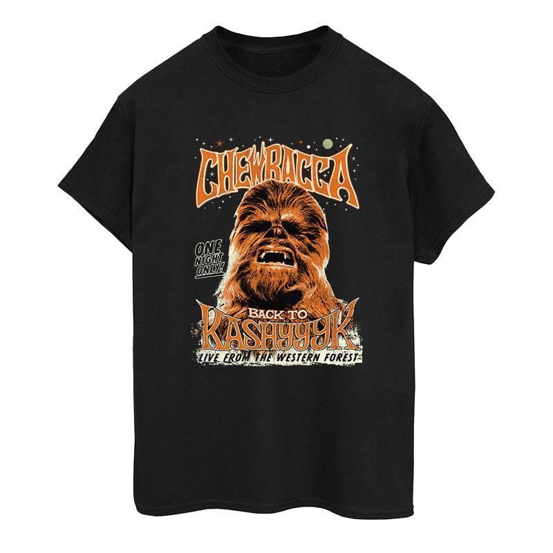 Image of Chewbacca Rock Poster Tshirt Herren Schwarz M