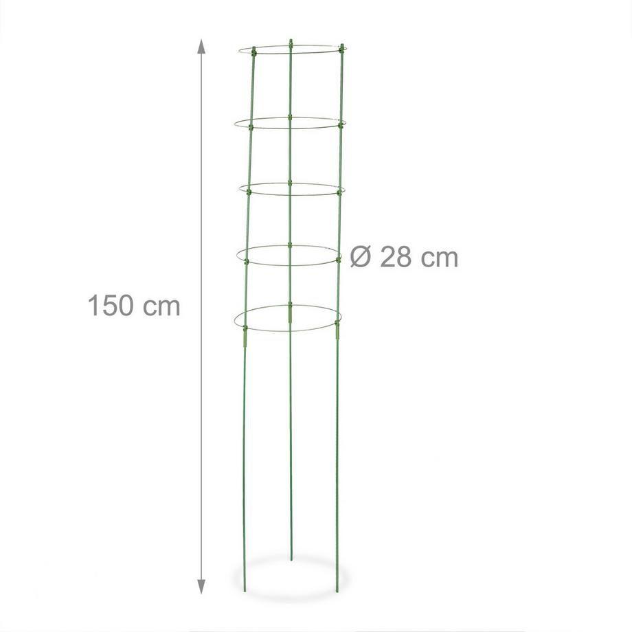 B2X Tuteur pour plantes 150 cm, lot de 2  
