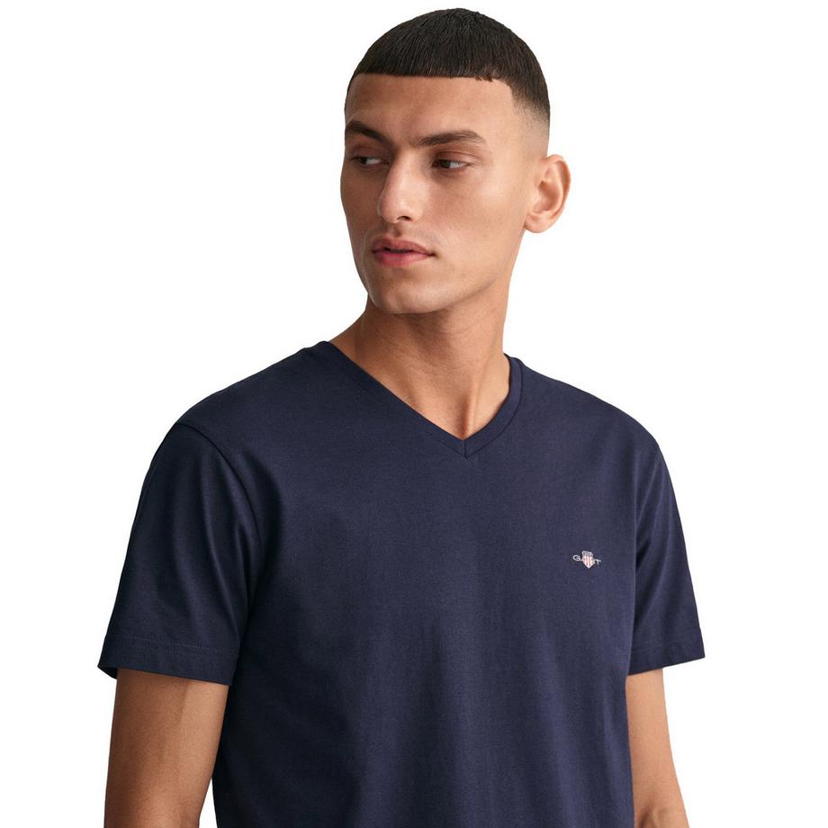 GANT Shield V-Neck Slim Fit T-Shirt  