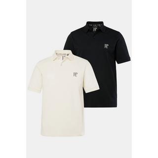 JP1880  Poloshirts, Basic, 2er-Pack, Piqué, gekämmte Baumwolle 