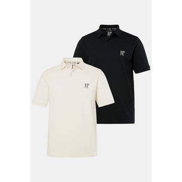 Poloshirts, Basic, 2er-Pack, Piqué, gekämmte Baumwolle