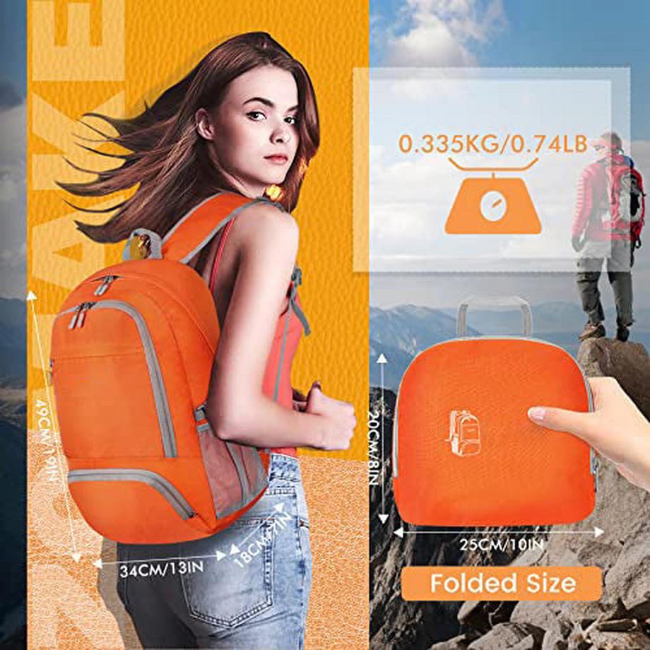 Only-bags.store Zaino da Trekking Leggero Pieghevole e Comprimibile  