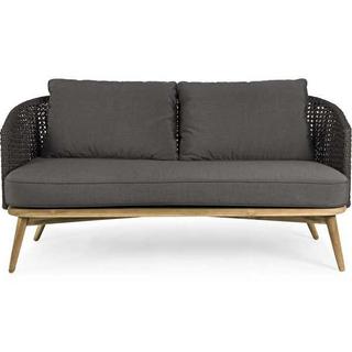 mutoni Gartensofa Ninfa Dark 2-3 Sitzer mit Kissen  