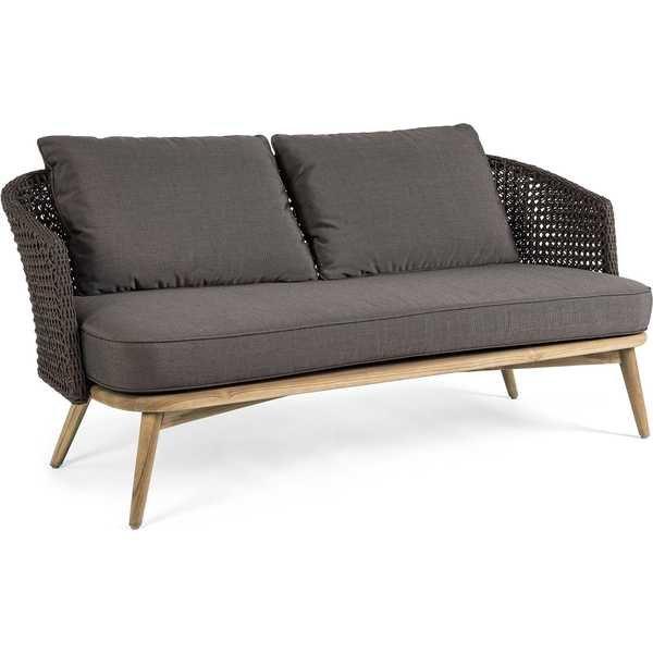 mutoni Gartensofa Ninfa Dark 2-3 Sitzer mit Kissen  