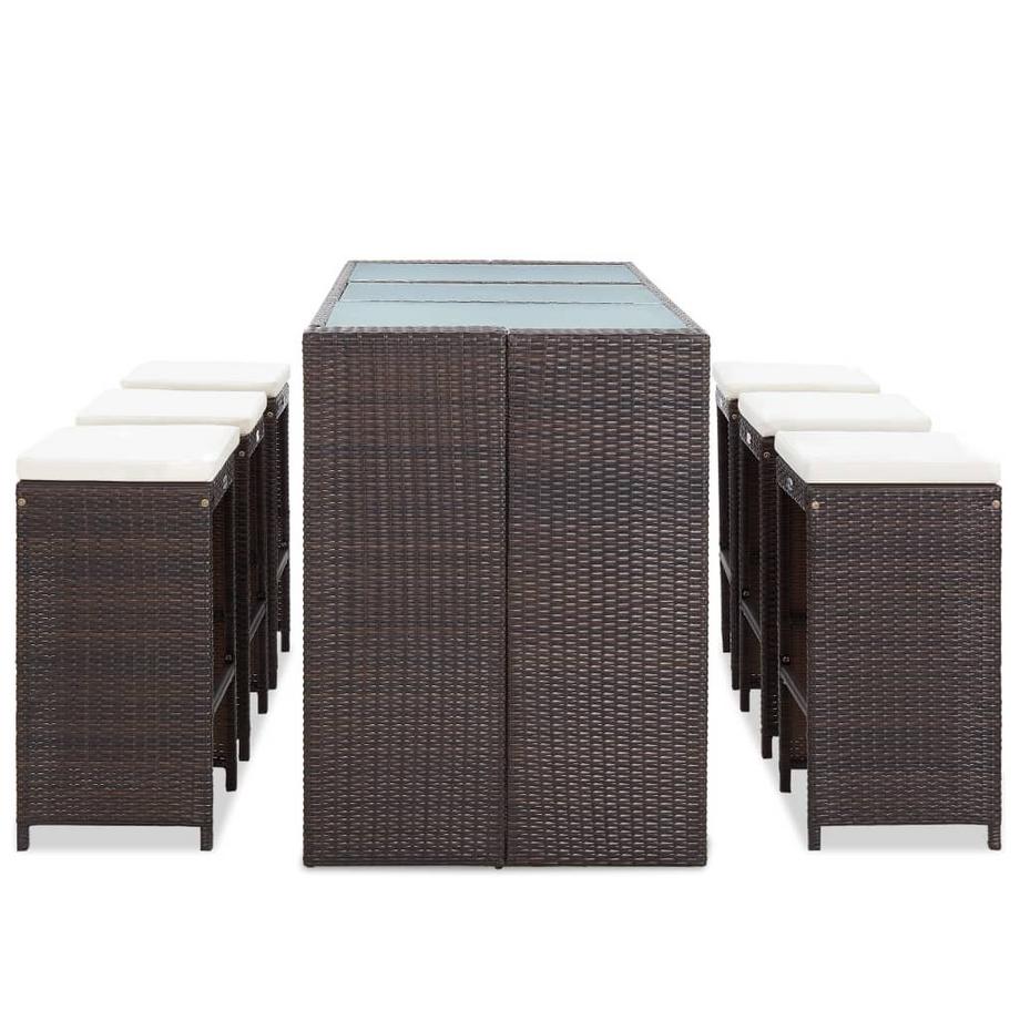 VidaXL Gartenbar-set poly-rattan  
