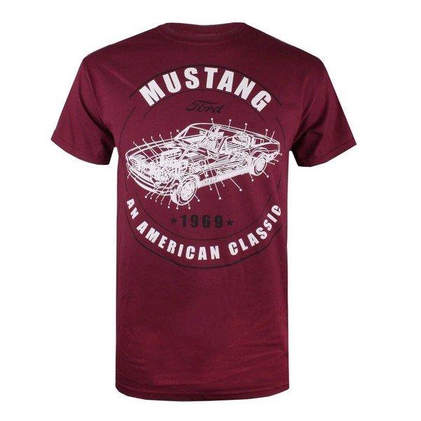 Image of Mustang Tshirt Herren Bordeaux XL