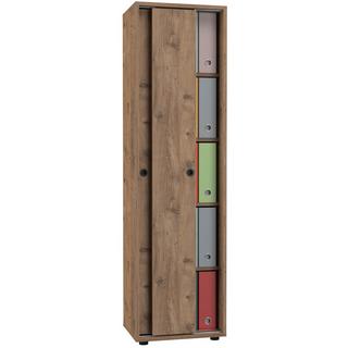 VCM Armoire de bureau Livres Classeurs Meuble de bureau Armoire Ulas 5 portes coulissantes  