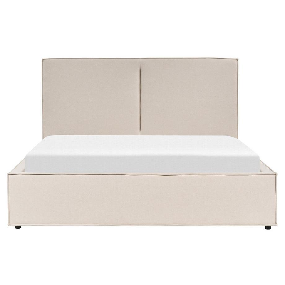 Beliani Bett mit Stauraum aus Stoff Modern MOISSAC  