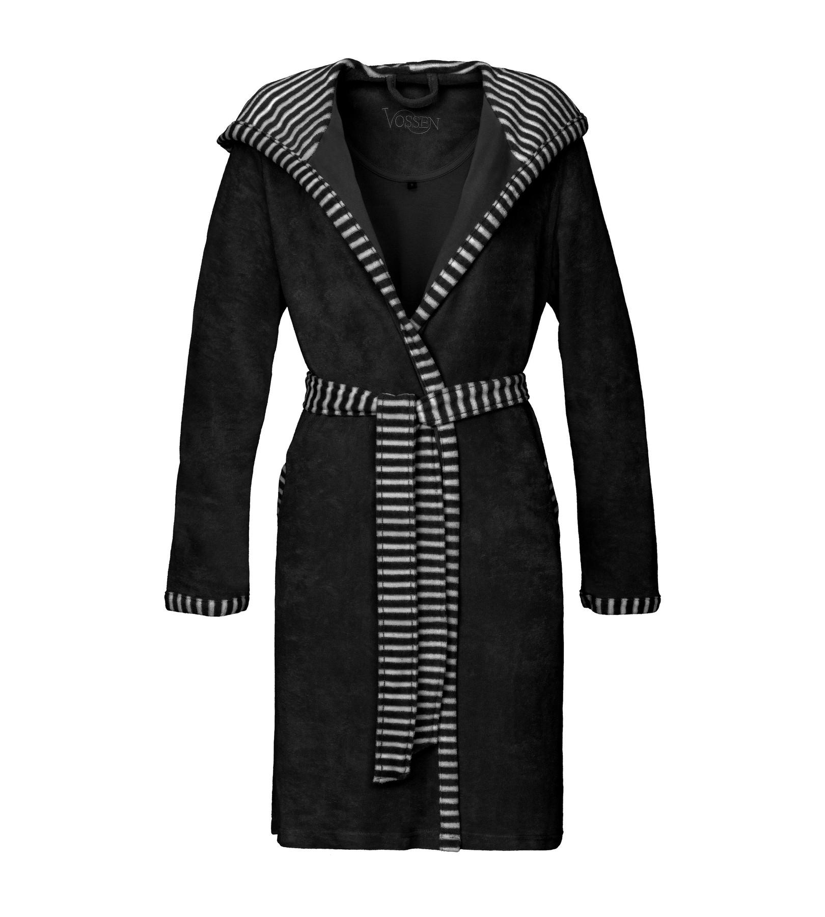 Image of Juno Bademantel Damen Schwarz L