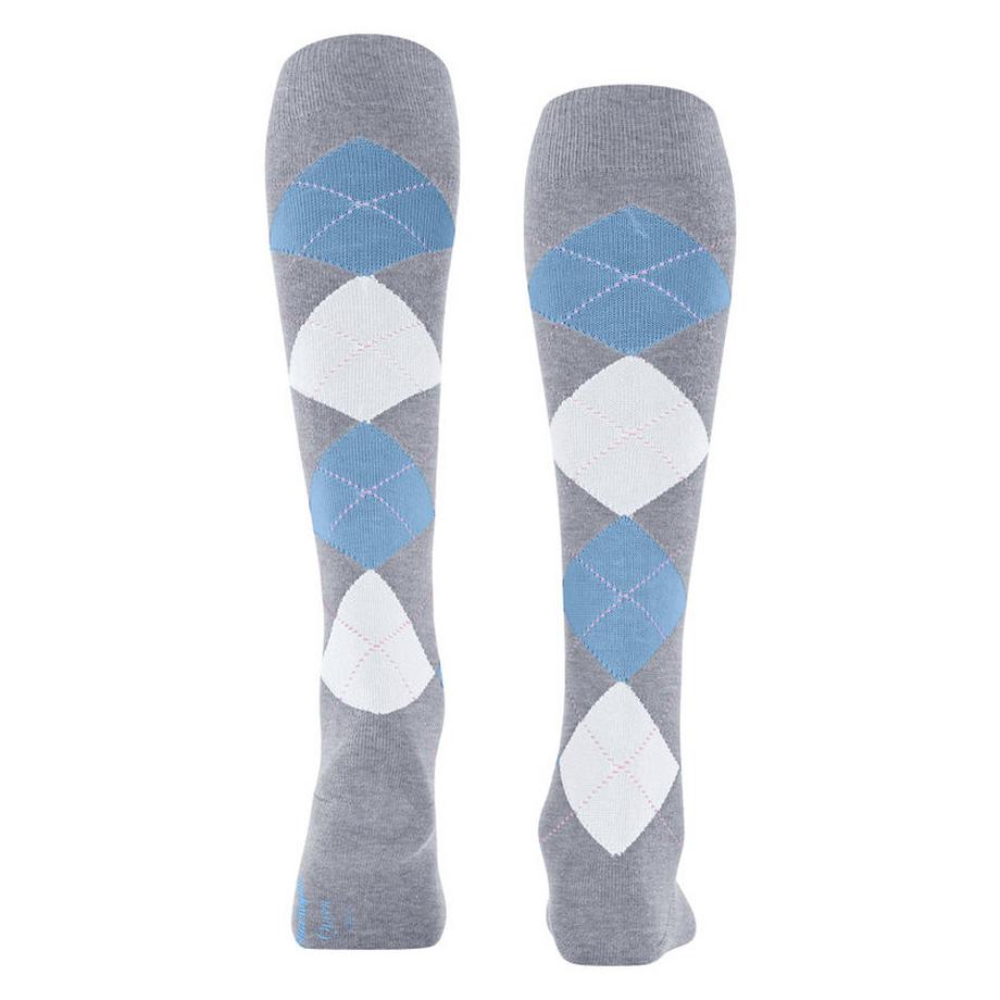 Burlington Queen Chaussettes de genou Argyle  