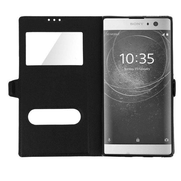 Avizar  Étui folio fenêtres Xperia XA2 - Noir 